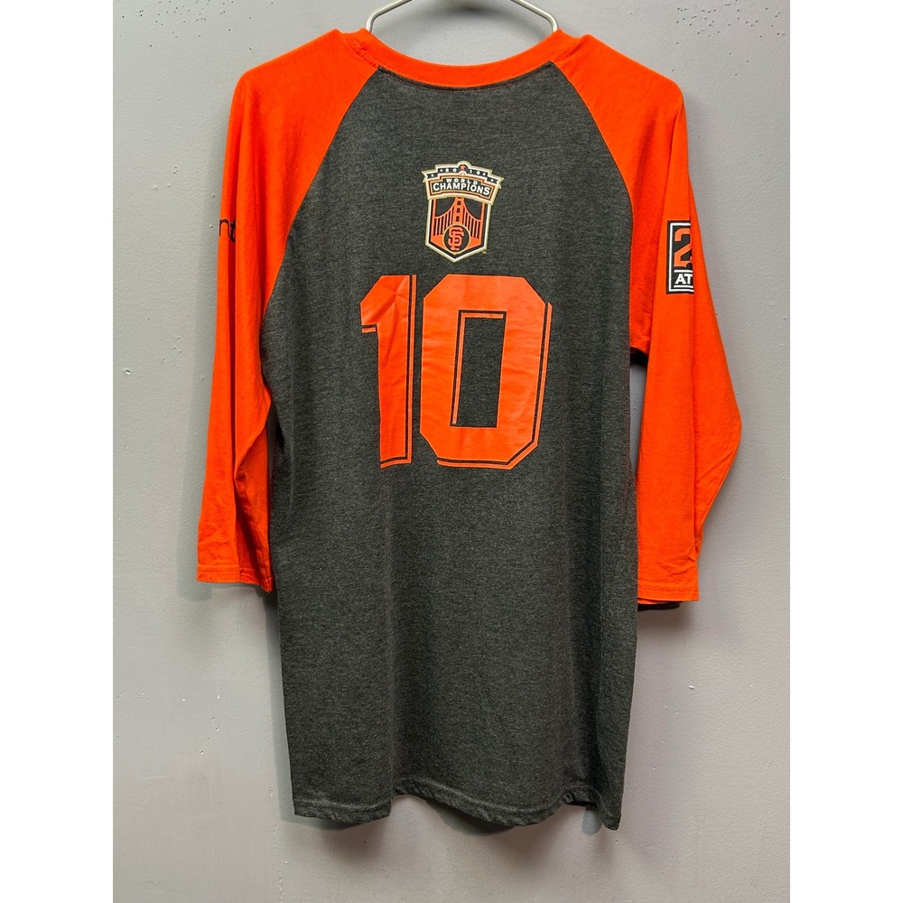 San Francisco Giants Champions Baseball 3/4 Sleeve Jersey Raglan Number 10